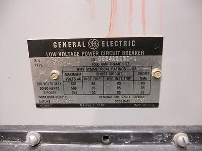 Used GE AKR-8D-100 Circuit Breakers Ohio US | Equipment Recovery Corp. #1329706