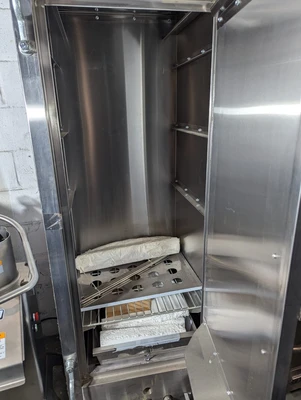 L&J CWSH2430-S 24"D x 30"L 4 Burner Stainless Steel Interior Smokehouse Oven