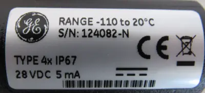 NEW GE 4XIP67 DEW POINT TRANSMITTER 501010136977.1 6M-2/CS10922 PROBE-2-R-0-1000
