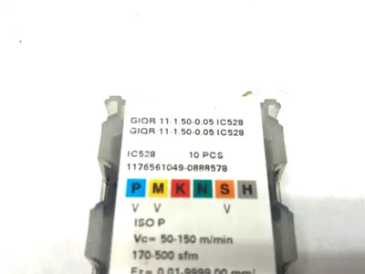 USED ISCAR GROOVING INSERT, CARBIDE, 6402634