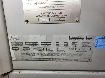 USED GENERAL ELECTRIC VB1 4.16-250-3