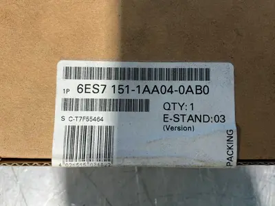 New | in-Stock SIEMENS 6ES7 1511AA040AB0 Input / Output Modules Ohio US | HGR 24 #1415165