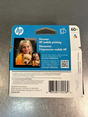 Hp 60xl Tri-Color Cartridge Genuine CC644WN 140 NEW (5.4.1)