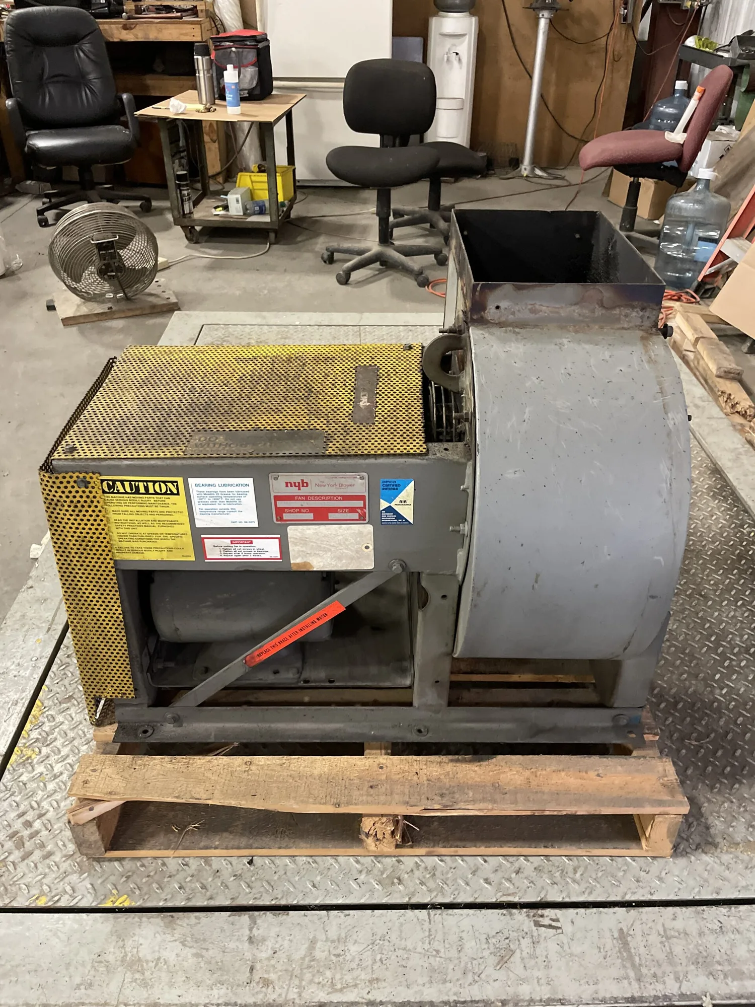NYB 122 PLR Backward Inclined Centrifugal Blower Fan 2HP 1725RPM 3PH