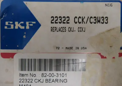 NEW SKF 22322 CCK/C3W33 ROLLER BEARING 22322CCKC3W33