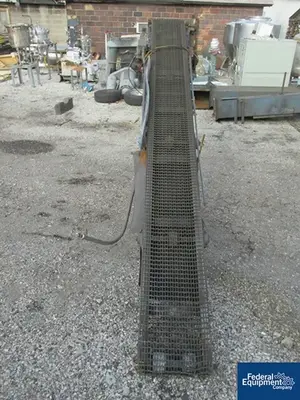Unknown 15" x 148" Chain Belt / Cleated Belt Combination Conveyor