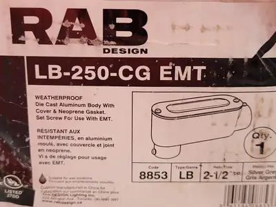 NEW RACOR LB-250-CG-EMT