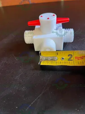USED BOLA 3-WAY PTFE STOPCOCKS / VALVE TEMPERATURE RESISTANCE FROM 0°C TO +110°C