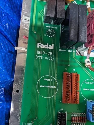 Fadal 32MP Pendant Switch Panel And PCB 1990-2b PCB-0235