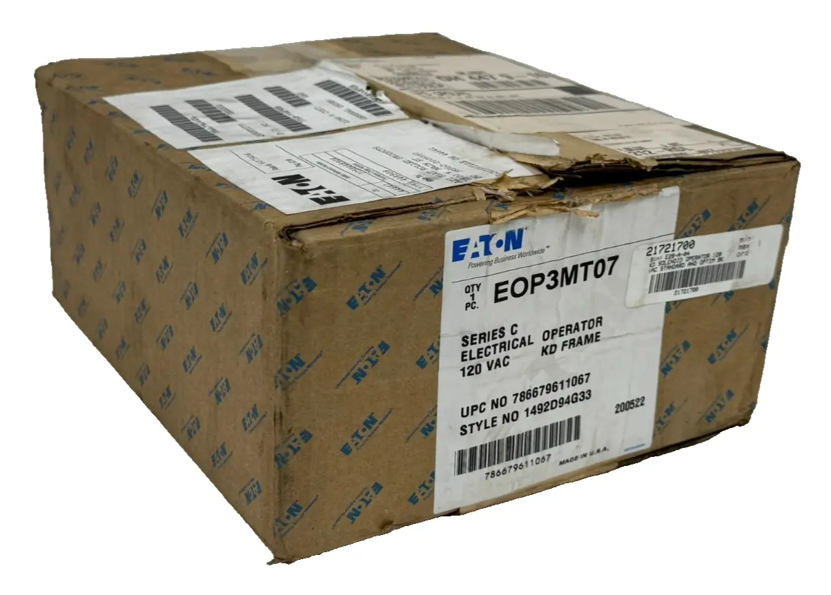 NEW EATON EOP3MT07 ELECTRICAL OPERATOR 120VAC SER. C 1492D94G33