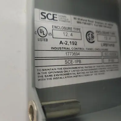 Used SCE _UNKNOWN_ Electrical Panels Michigan US | ND Industrial Surplus #1208011