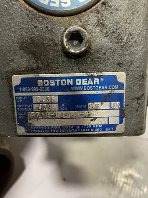 Boston Gear F718-50-B5-6 C-Face Gear Drive/Speed Reducer 0.35HP 429RPM 50:1