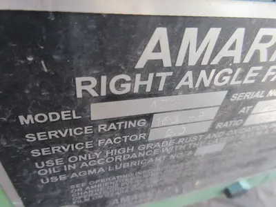 160 HP @ 1750 RPM, Amarillo #A32, right angle fan drive, 7.89:1 Ratio
