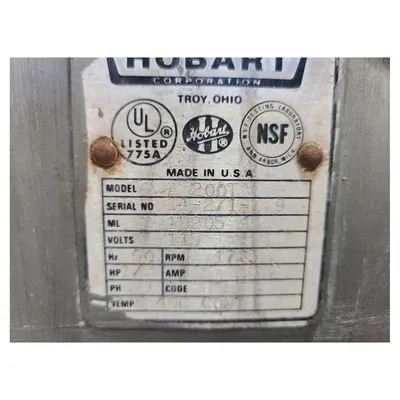 USED HOBART CORP. A 200-T