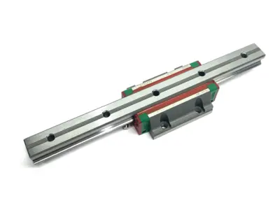 USED HIWIN LINEAR GUIDEWAY BLOCK AND RAIL, 1-BLOCK, 290MM RAIL