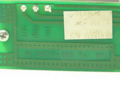 Vac Trans 0139670-008 Rev 001 Vacuum Pressure Board