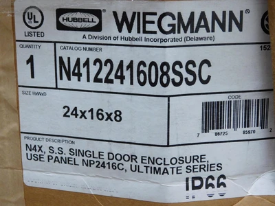 New | in-Stock WEIGMANN _UNKNOWN_ Enclosures Texas US | OCO Industrial #1602796