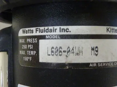 USED WATTS FLUIDAIR L606-04WH M9