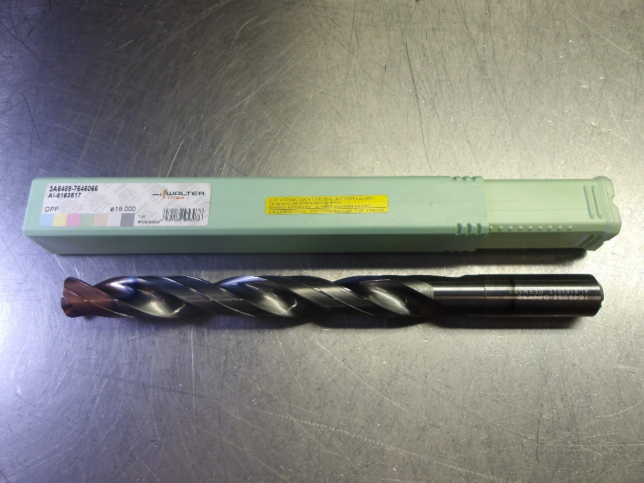 Walter 18mm Coolant Thru Carbide Drill 18mm Shank 3A6489-7646066 (LOC2865B)