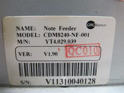GRG Banking YT4.029.039 CDM8240-NF-001 ATM Machine Bill Bank Note Feeder
