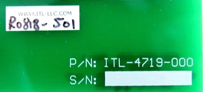 REFURBISHED ITL ITL-4719-000 CIRCUIT BOARD ITL4719000