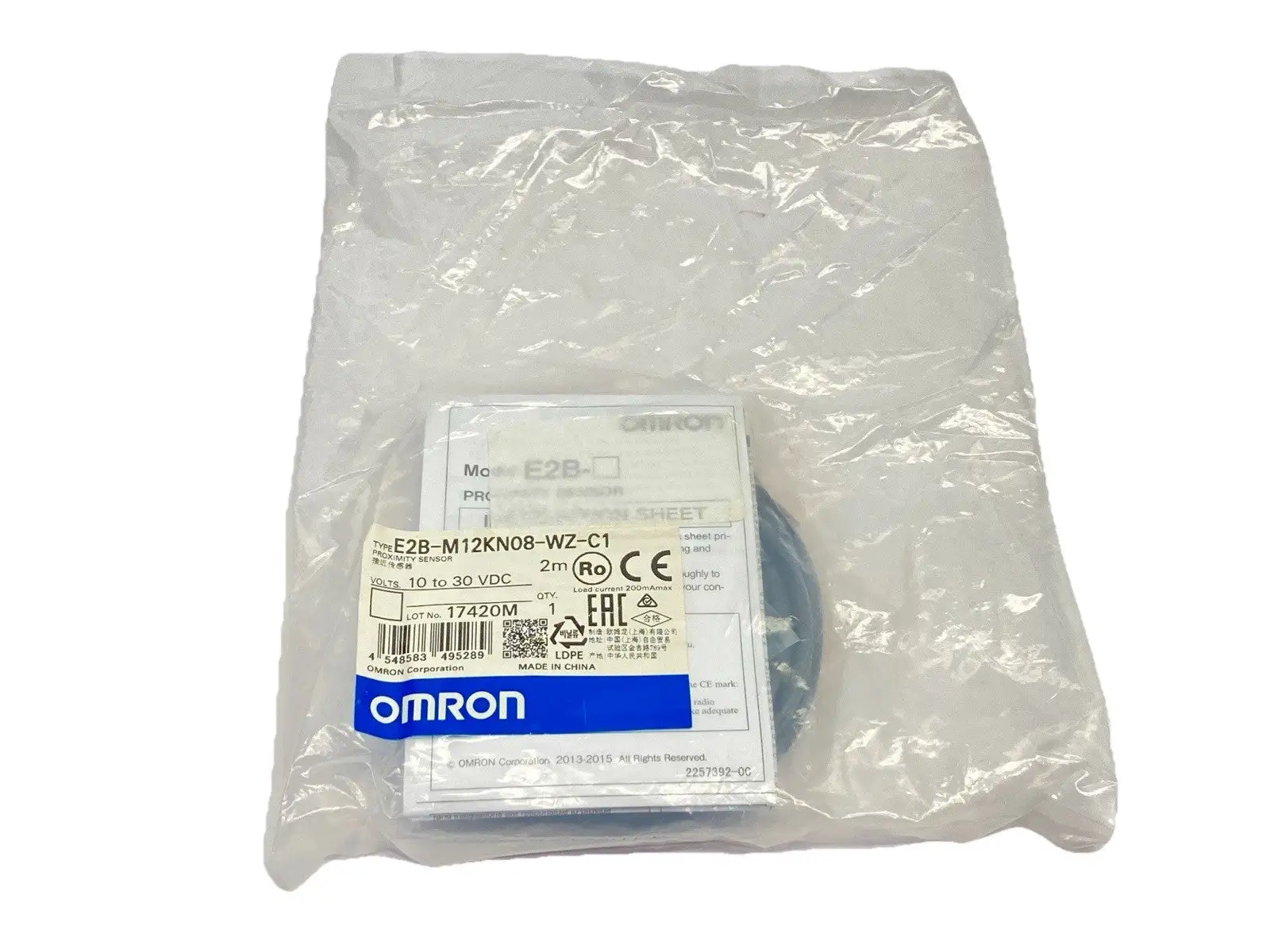 E2B-M12KN08-WZ-C1 | Omron  Proximity Sensor 10-30VDC - New