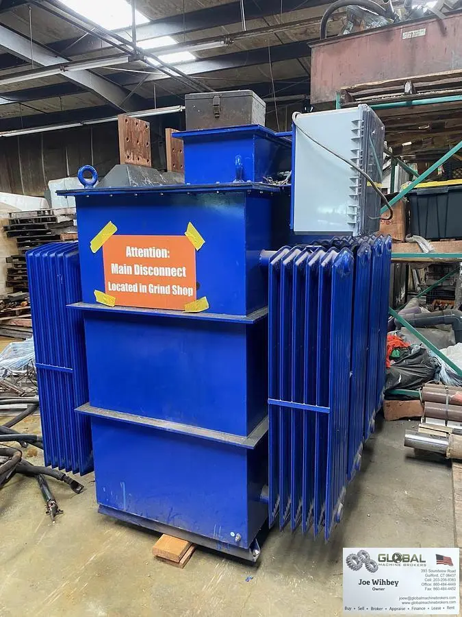Zinex Model 10000 Power Supply Oil Cooled Rectifier 480VAC-12VDC 10kAmps 160KVA