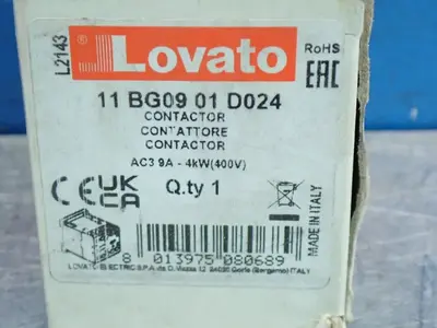 New | in-Stock LOVATO 11BG0901D024 PLC Contactors Ohio US | HGR 24 #1069693