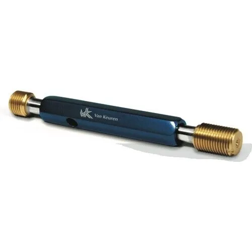 Van Keuren 2-64 UNF 3B Tin Coated Double Thread Plug Gage