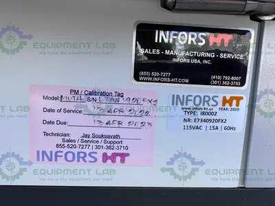USED INFORS HT MULTITRON I80002 INCUBATOR SHAKER 65C WITH CO2 & HUMIDITY  MFG 20