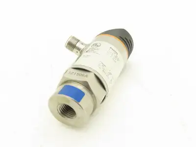 IFM PN2223 Pressure Sensor w/Display 18-32 VDC 14.5-362.5 PSI 4-Pin M12 1/4" NPT