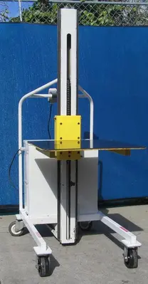 Unidex 250 lbs Electric Material Lift 31" Height 24" x 24" Platform 12V Battery