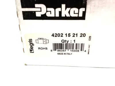 NEW PARKER LEGRIS AXIAL VALVE, ELECTRO-PNEUMATIC PILOTED, 2-WAY NC