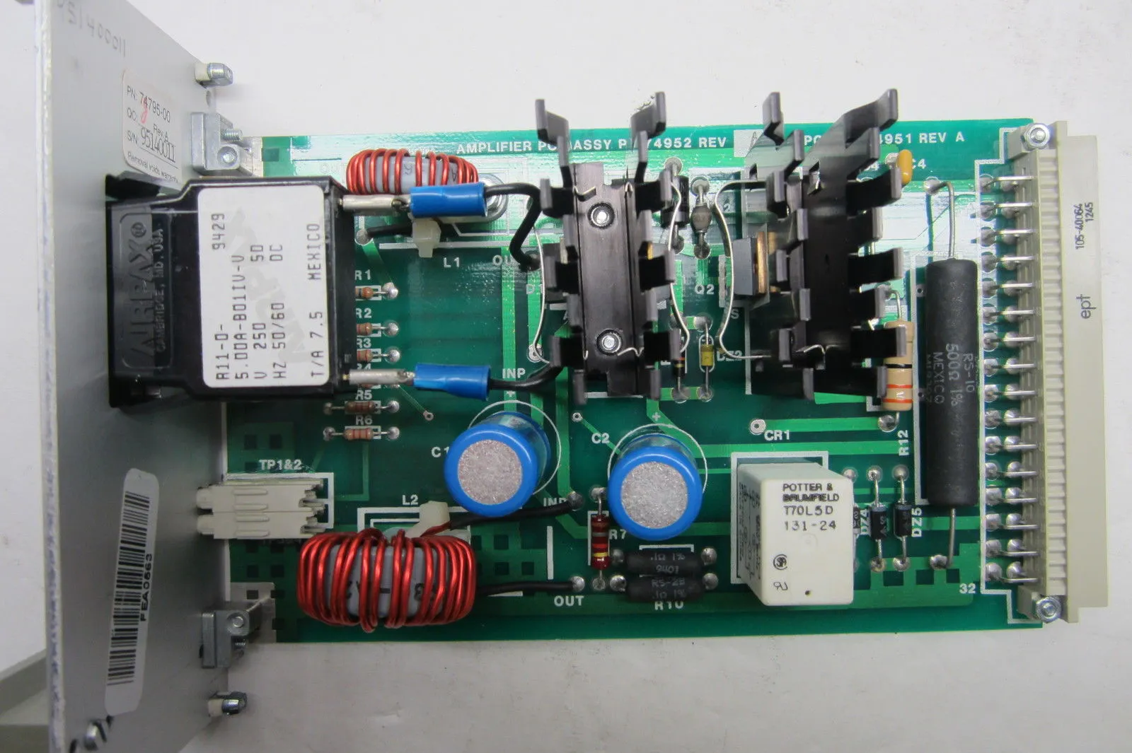 ABB RANSPAK 300 CONTROL 74952 REV.A MODULE