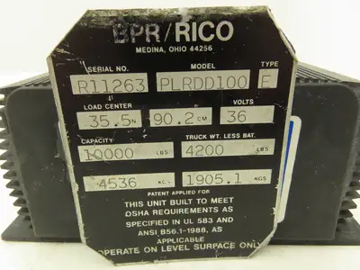 Manville Electric 1214-8207 DC Motor Speed Controller 48V Off Rico PLR-DD-100