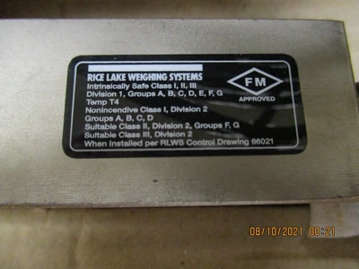 NEW Rice Lake Weighing Systems RL35023-N5-5K