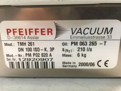 USED PFEIFFER TMH 261