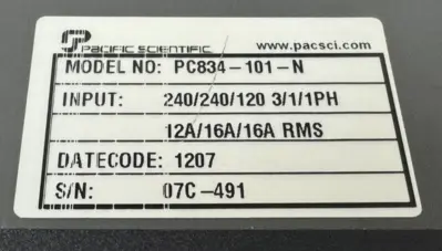 USED PACIFIC SCIENTIFIC 100939