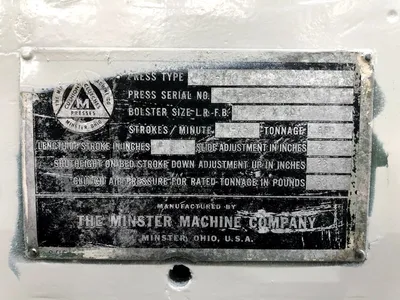 USED MINSTER MINSTER P2-150-48 PRESS