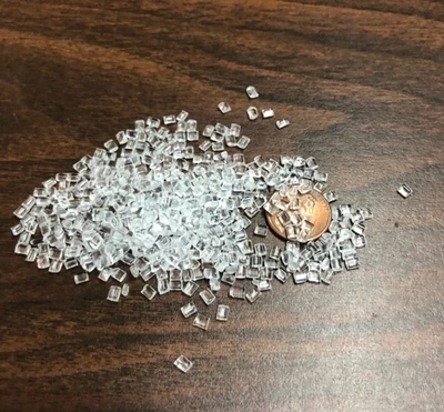 201-15 Clear Dow PC polycarbonate Plastic Pellets Resin 6 Lbs Injection grade