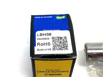 NEW MISUMI FLANGED LINEAR BALL BEARING WITH ROTARY CAPABILITY, SQUARE FLANGE