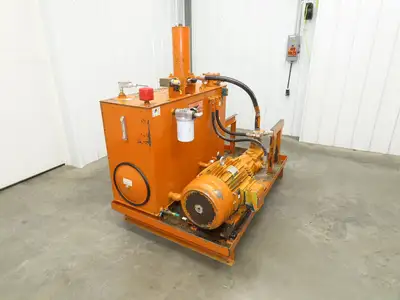 Continental RHM Hydraulic Power Unit 29 GPM 3000 PSI 25Hp Pump 100 Gal