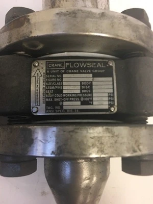 Used Crane Flowseal Valves/Fittings Indiana US | J&J Industrial Supply #509729