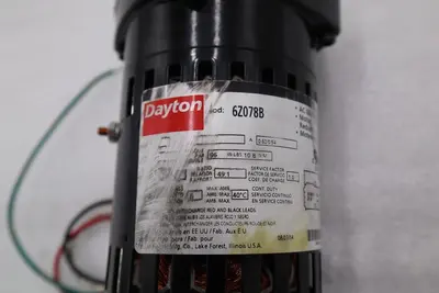 DAYTON 6Z07B  115V TYPE PSC OUTPUT SHAFT 1/2" STOCK 5289