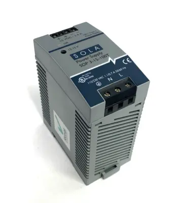 USED EGS SOLA/HEVI-DUTY POWER SUPPLY DIN RAIL 50W 15V