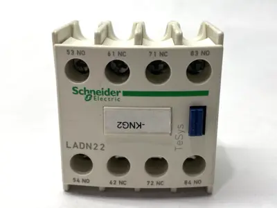 Used Schneider Electric TeSys Deca Auxiliary Contact Block 2 NO + 2NC 690V 10A Contact Blocks Michigan US | Maverick Industrial Sales #1401807