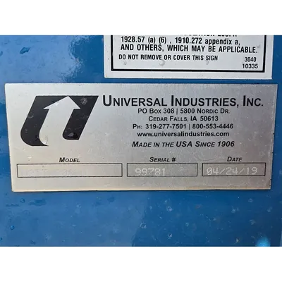 Used UNIVERSAL INDUSTRIES U2TT-800ED Bucket Elevators West Virginia US | JM Industrial #1356984