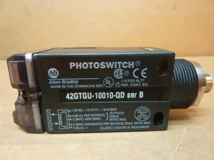 Used ALLEN BRADLEY 42GTGU-10010-QD SER B Sensors Michigan US | Ideal Machinery #600722