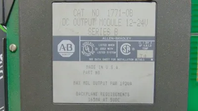 Allen Bradley 1771-OB PLC-5 DC Output Module Ser. B Used