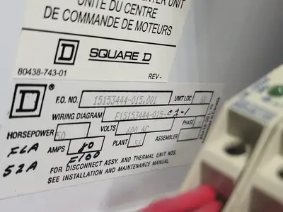 USED SQUARE D MODEL 6